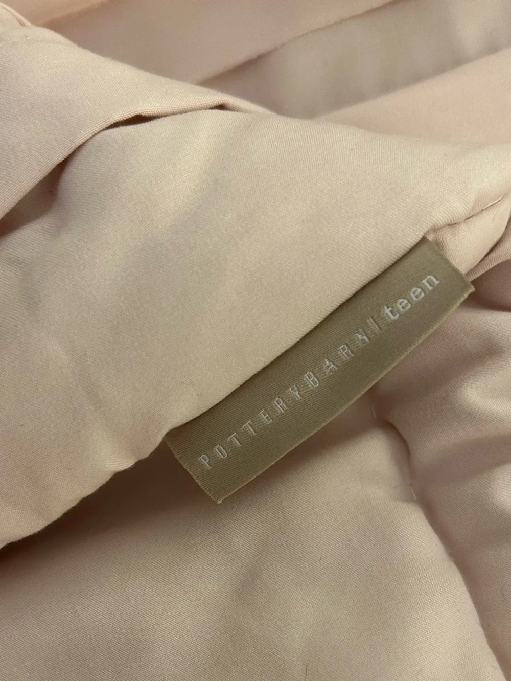 Pottery Barn Teen Pretty Pleats Blush Pleated Comforter Set plus Two Shams